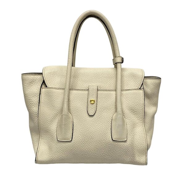 Auth PRADA - BN2673 Off White Leather Handbag - Picture 3 of 12